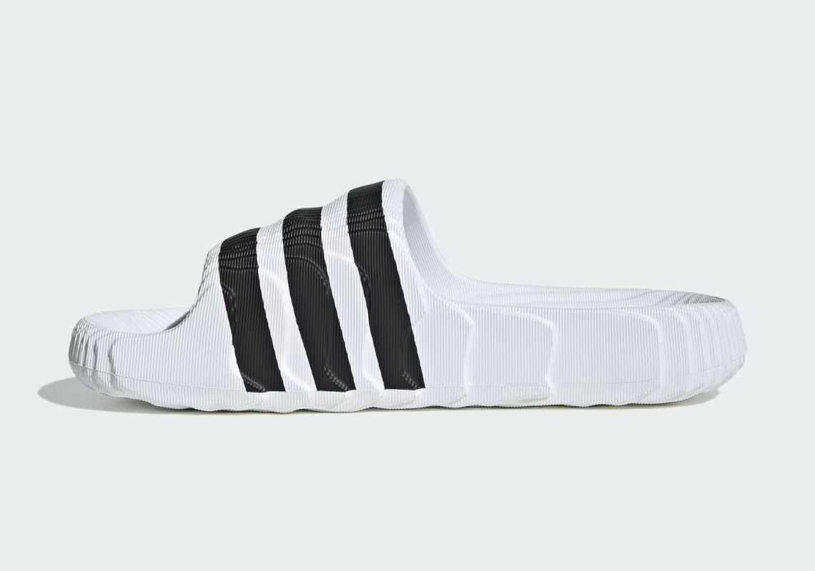 Adidas Adilette 22 Slides White Black If3668 5