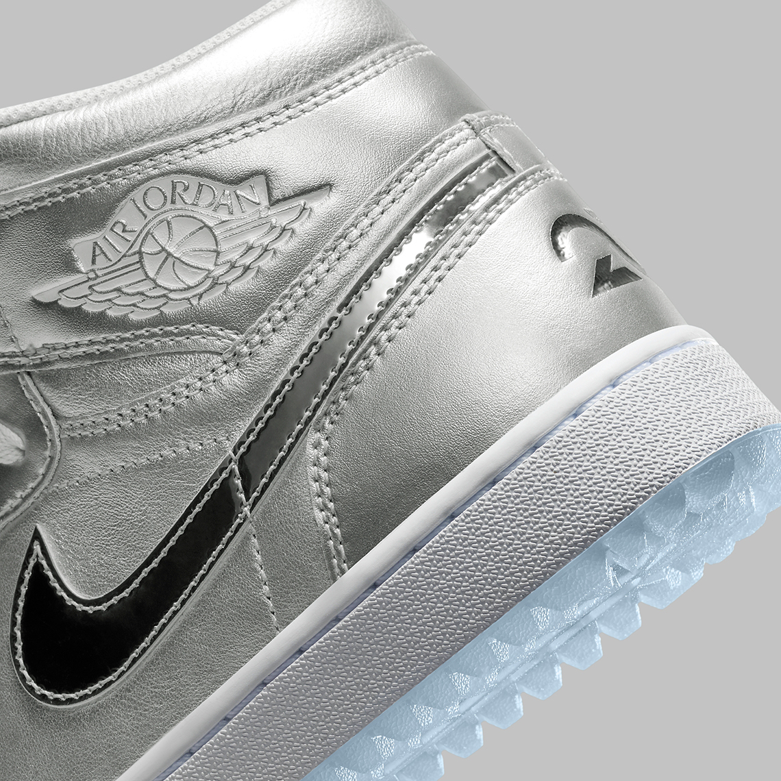 Air Jordan 1 High Golf Metallic Silver Chrome Gift Giving Fd6815 001 6