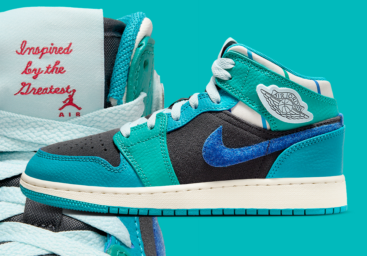 This Hornets-Colored Air Jordan 1 Mid Is "Inspired By The Greatest"