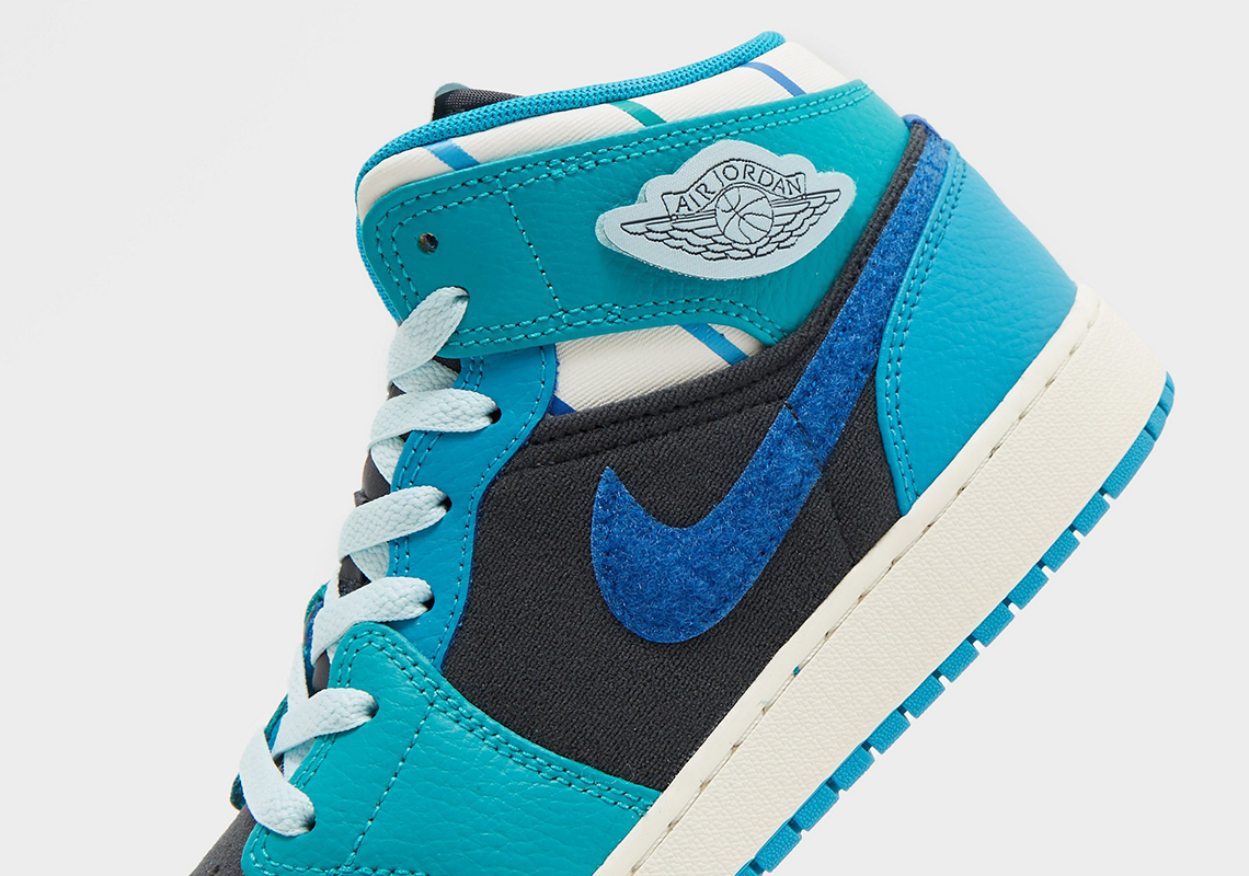 Jordan 1 Mid Ice Blue Sail Gs Inspired By The Greatest 3