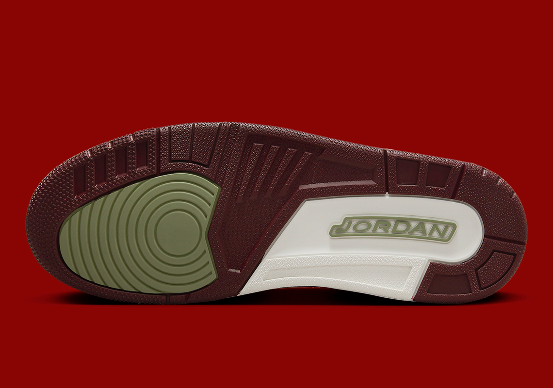 jordan brand air jordan 1 mid premium sneakersnstuff exclusive Light Khaki Medium Olive Team Red Hf0745 131 8