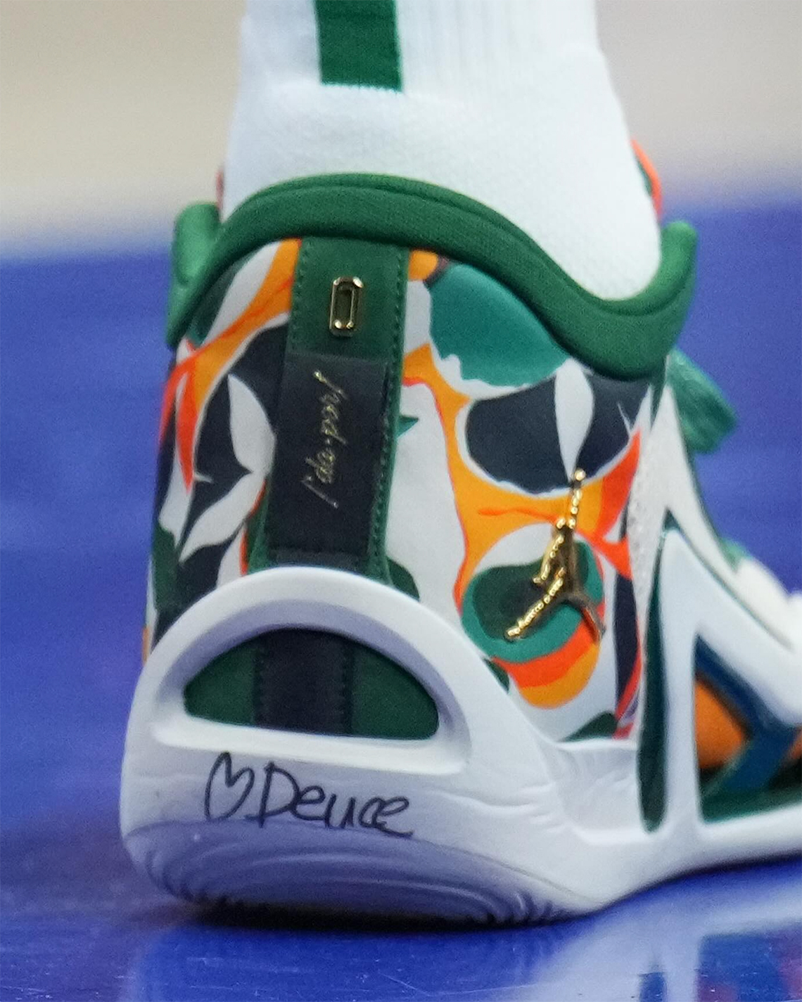 Jordan Tatum 1 Green Orange Pe 2