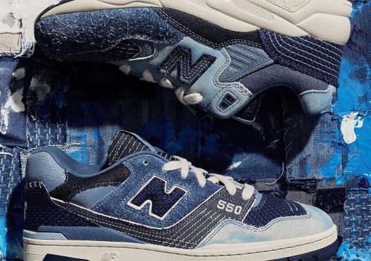 Japanese Boro Technique Elevates The New Balance 550 And 580 With Denim And Suedes