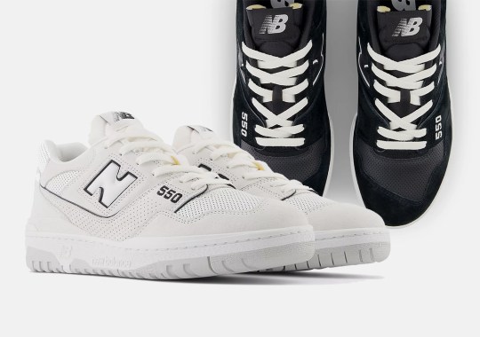 The New Balance 550 Appears With Heavy Perforations