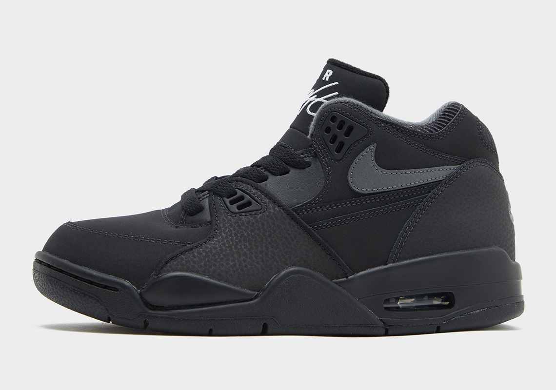 The Nike Air Flight 89 Surfaces In A Simple “Black/Grey” Outfit