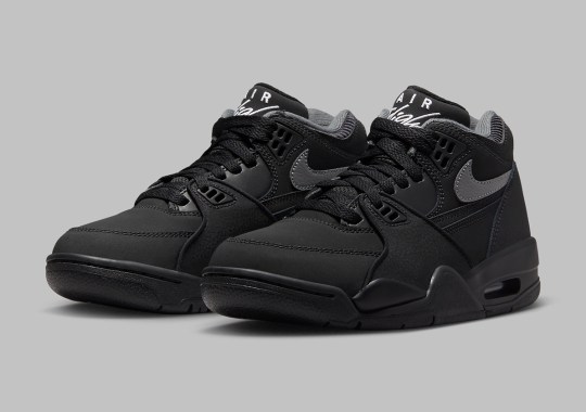 Official Images: Nike Air Flight 89 GS “Black/Grey”
