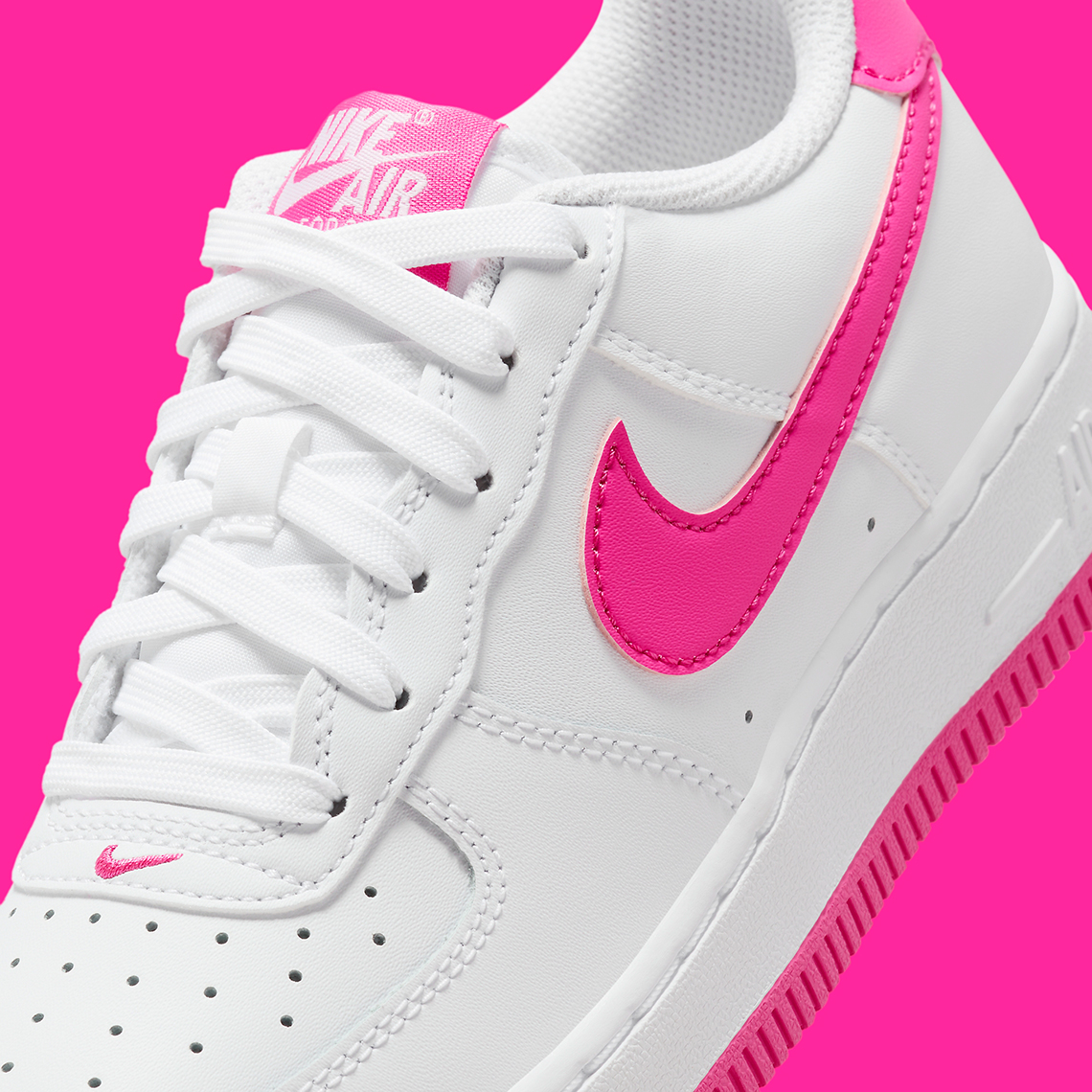 Nike nike roshe run slip on shoes for men Gs White Pink Fv5948 102 3