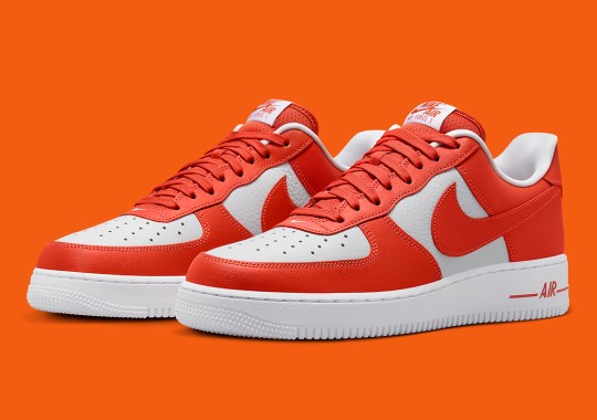 The Latest Nike Air Force 1 Low Comes Anchored In “Orange Sport Canvas”