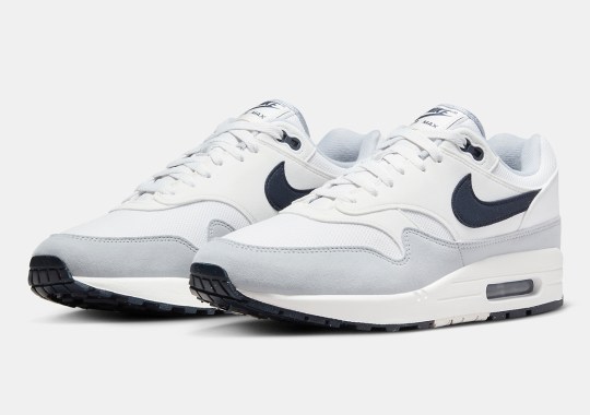 Official Images: Nike Air Max 1 “Pure Platinum/Dark Obsidian” (Spring 2024)
