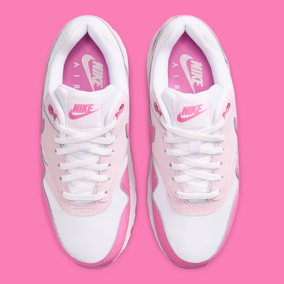 Nike Air Max 1 Gs Pink White Fz3559 100 2
