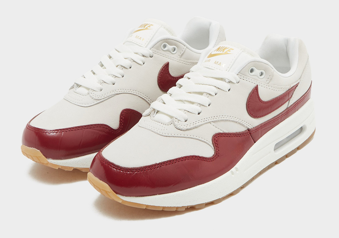 Nike's Air Max 1 Wears Glossy Team Red Panels