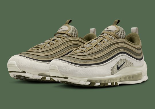 Nike’s Air Max 97 Reappears In A Seasonal “Sail/Olive” Combination