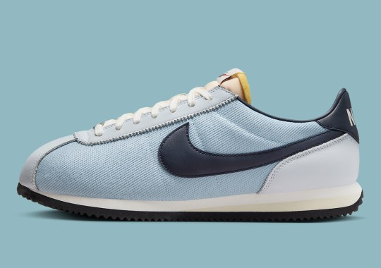 Blue Denim Twill Gives The Nike Cortez A Rugged Appeal