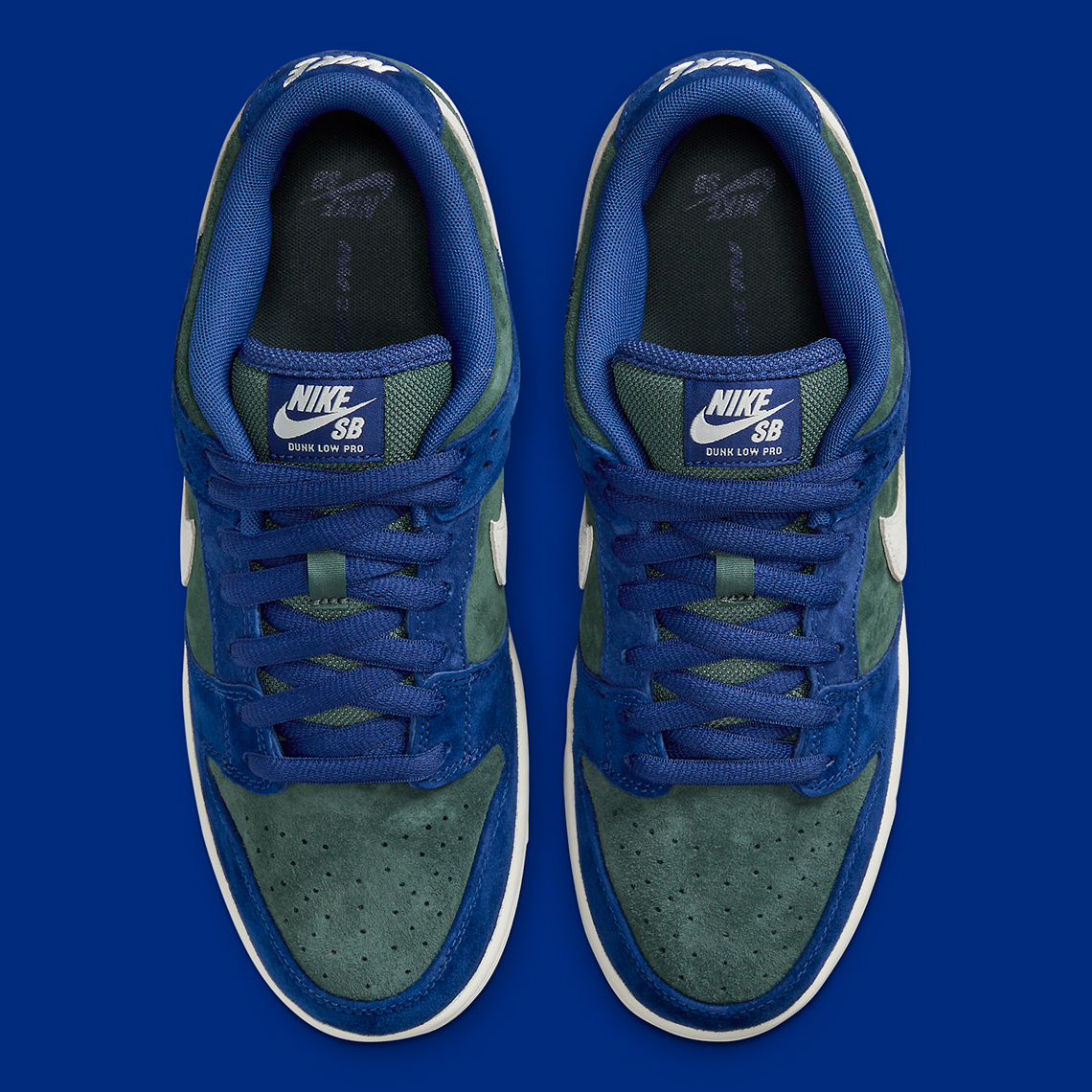 Nike Sb Dunk Low Royal Blue Green Suede 8