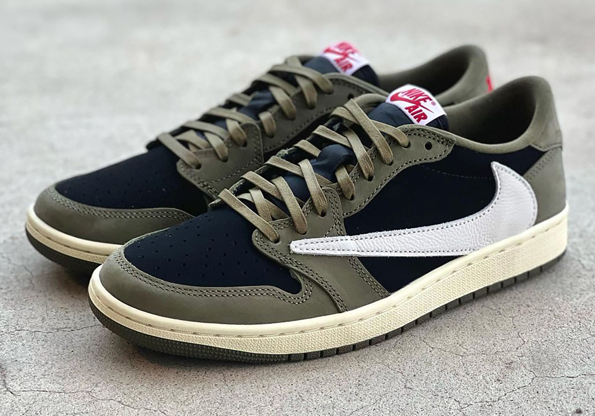 Travis Scott Air Jordan 1 Low OG "Black/Olive" Sneaker News