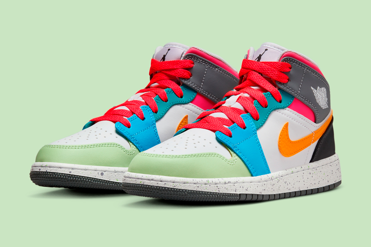 A Multi-color Finish Hits This Kid's Air Jordan 1 | Sneaker News
