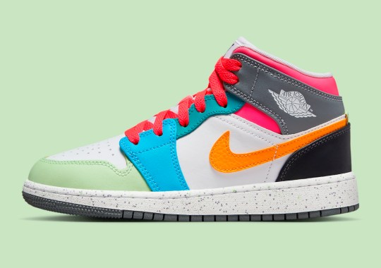 This Kid’s Air Jordan 1 Mid “Multi-color” Is Ready For Spring 2024