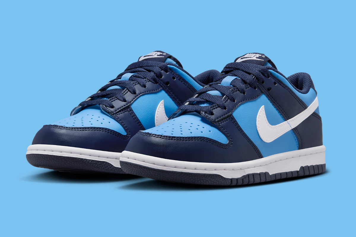 Shades Of Blue Take Over This Kid's Nike Dunk Low