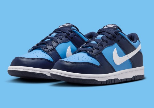 Shades Of Blue Take Over This Kid's Nike Dunk Low