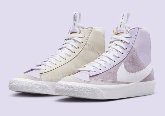 Nike cross Brings “Just Do It” Messaging And Mismatched Purples To The Blazer Mid
