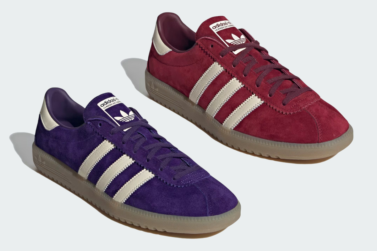 The adidas Bermuda Returns From The Archives In "Collegiate Purple" And "Collegiate Burgundy"