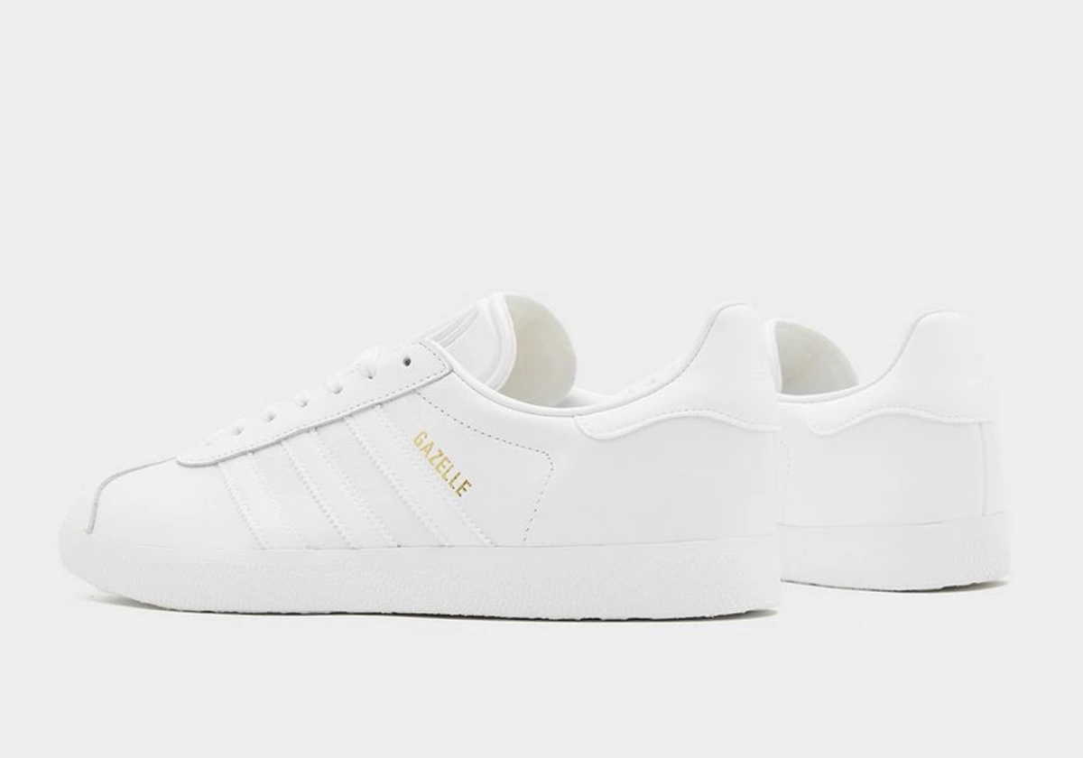 The adidas pale Gazelle Is Now Available In A “Triple-White” Finish