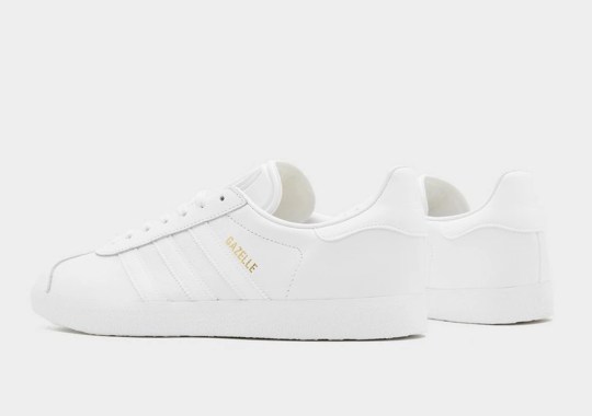 The adidas Gazelle Is Now Available In A “Triple-White” Finish