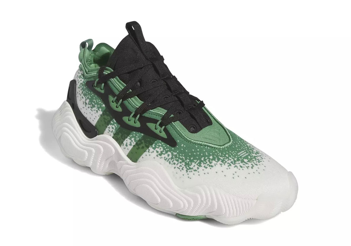 Adidas crop Trae Young 3 Preloved Green Off White Core Black  Ie2703 26