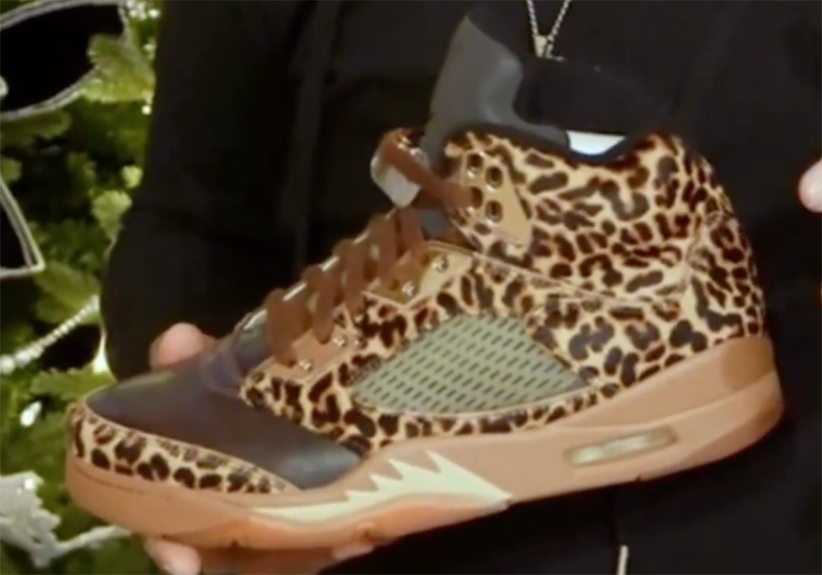 Gentry Humphrey Celebrates Christmas With Cheetah-Print Air Jordan 5s