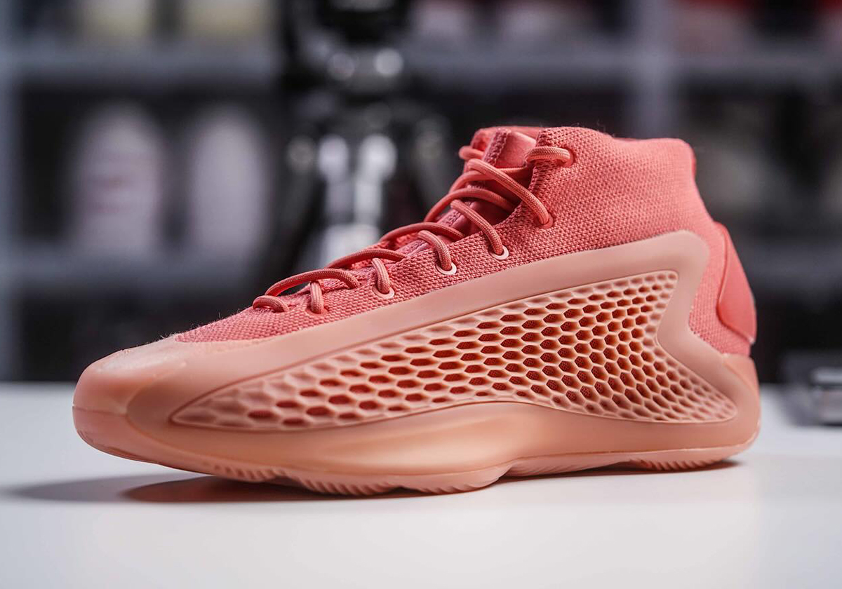 Anthony Edwards' adidas AE 1 Shines In A Tonal "Coral" Treatment