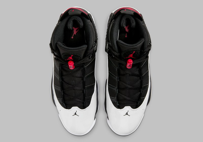 jordan six rings black and white