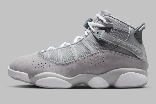 A for jordan 6 Rings “Cool Grey” Appears With Suede Mudguards