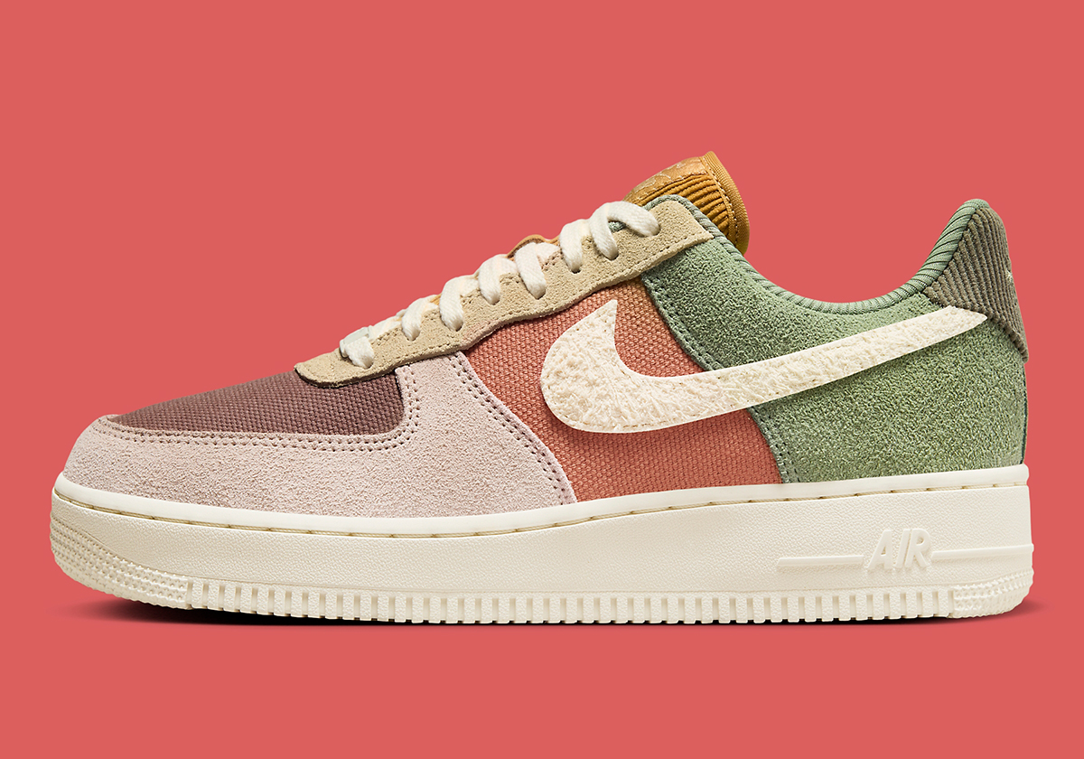 peep a first look at the union la x collection nike cortez khaki red Oil Green Pale Ivory Fz3782 386 2