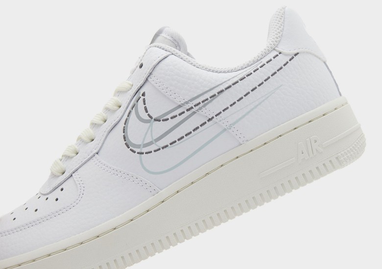 nike air force 1 coloured swoosh