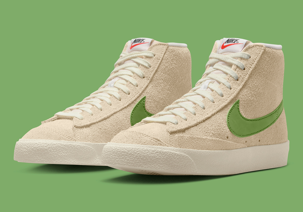 The Nike intense Blazer Vintage ‘77 Appears In Muslin And Chlorophyll