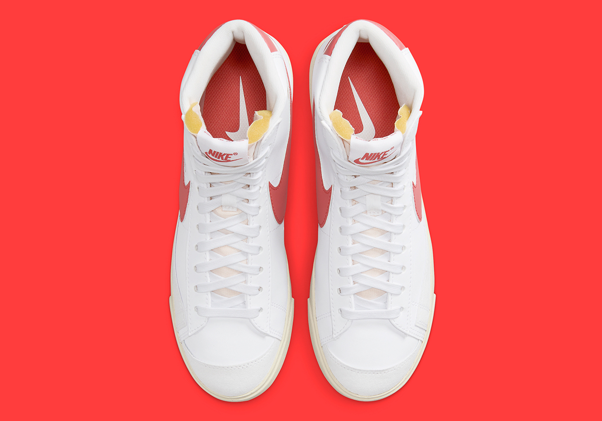 Nike Blazer Mid 77 Womens White Crimson Fz3626 100 10