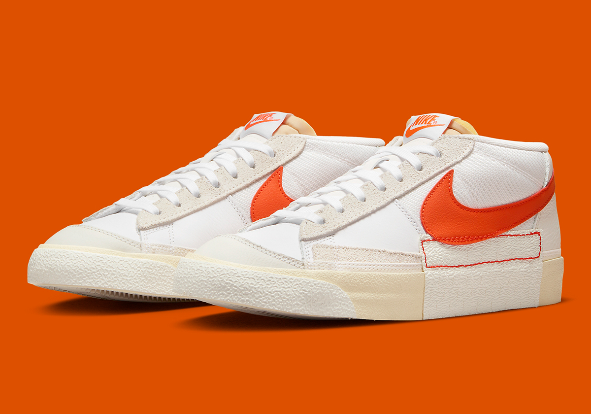 The Nike Blazer Low Pro Club Appears With Orange Accents