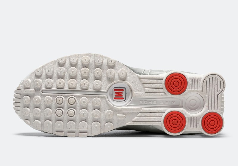 shox r4 white silver