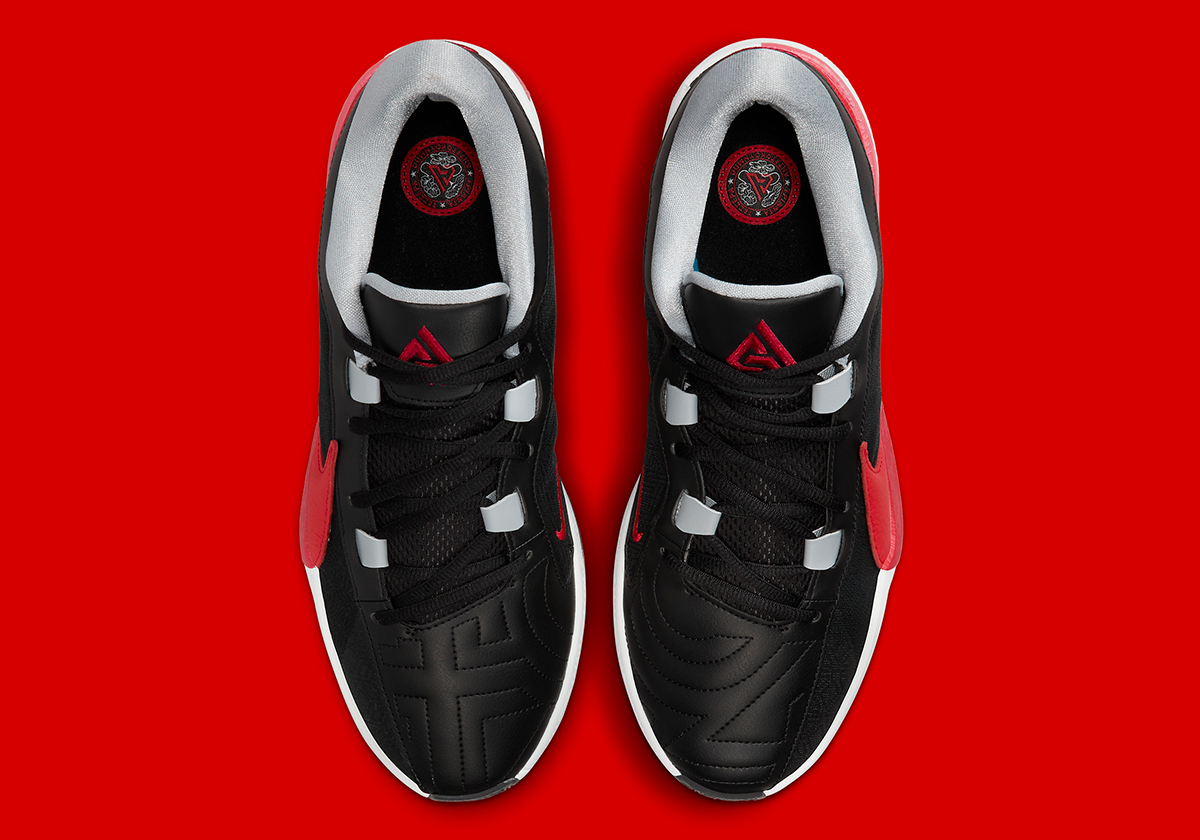 Nike Zoom Freak 5 Black Red Grey Dx4985 004 2