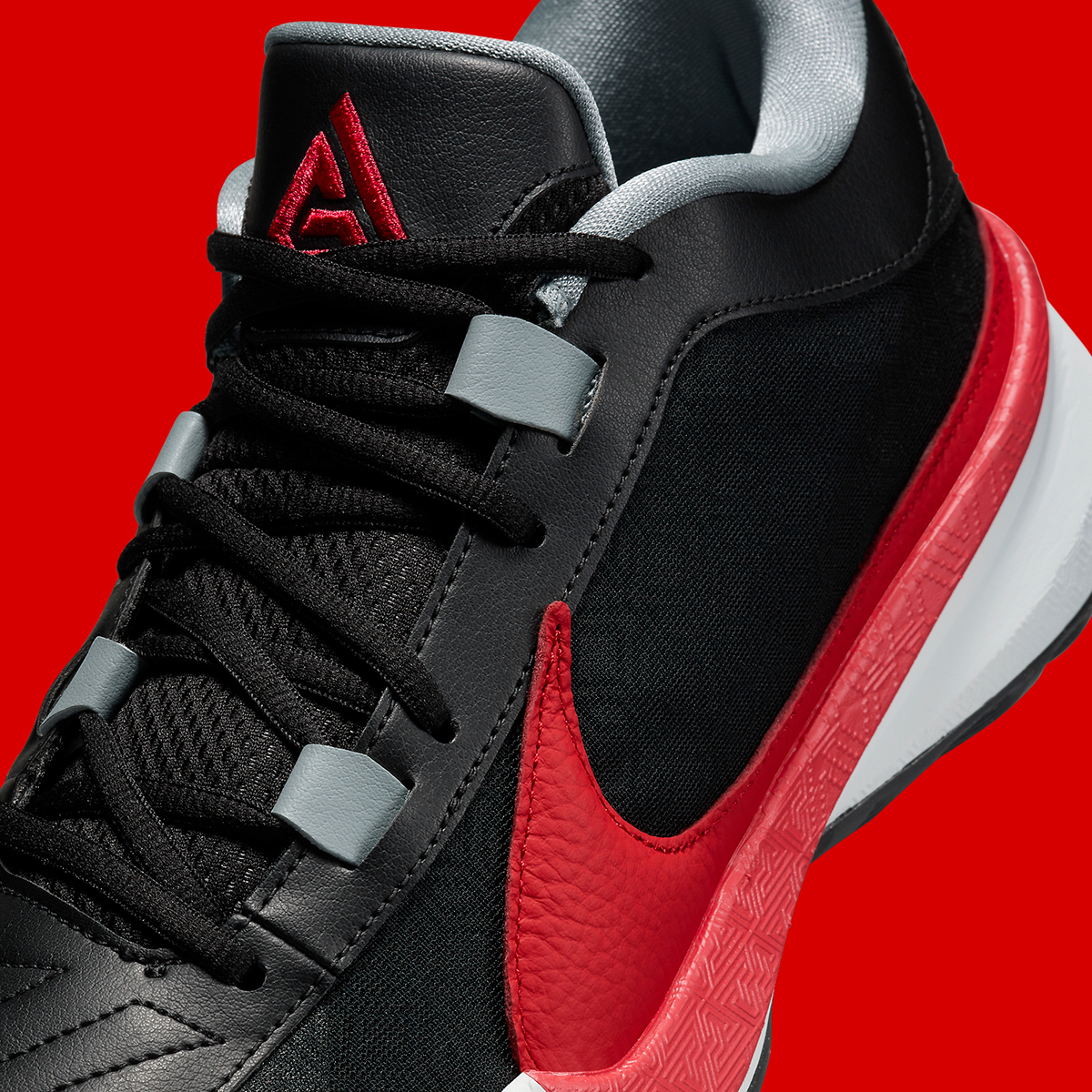 Nike Zoom Freak 5 Black Red Grey Dx4985 004 8