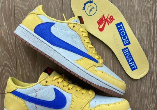 Detailed Look: Travis Scott x Air Jordan 1 Low OG "Canary"