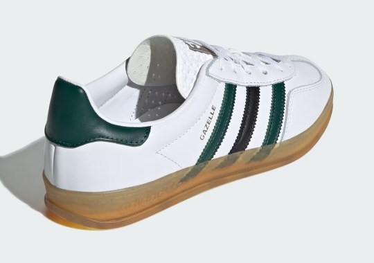 The Elevated adidas Gazelle Indoor Arrives In “College Green” Accents