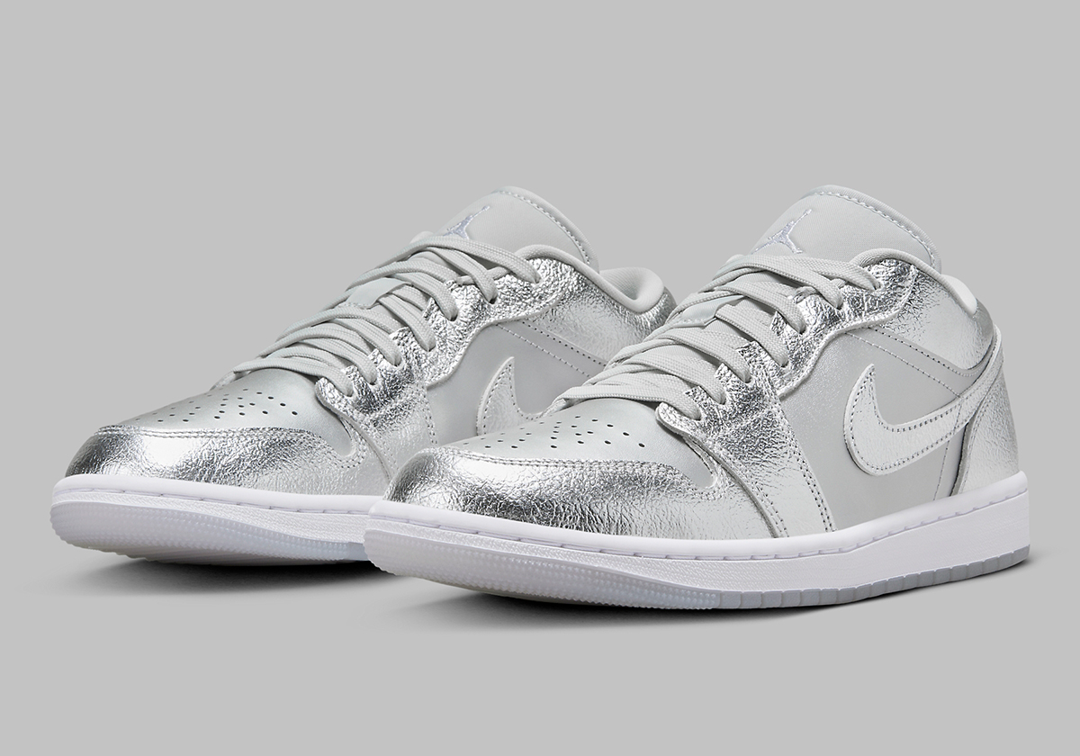 Nike Jordan 4 Retro Valentines Day Crinkled Silver Mid 8