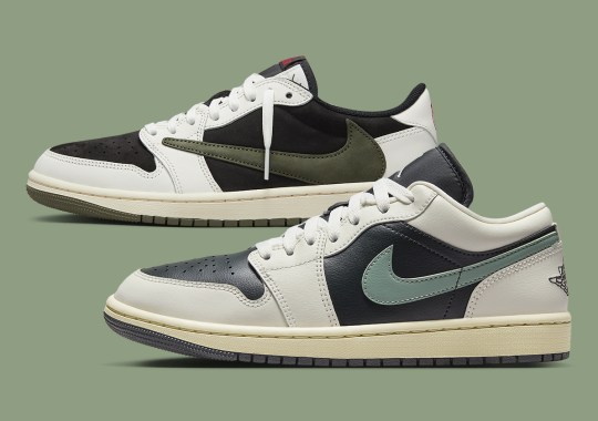 Available Now: Travis Scott Air Jordan 1 “Olives” At Home