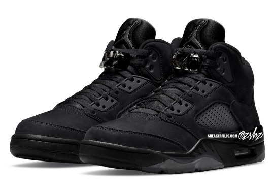 Michael Jordan Signed Nike Air Jordan 5 Retro Black Metallic | Size 15