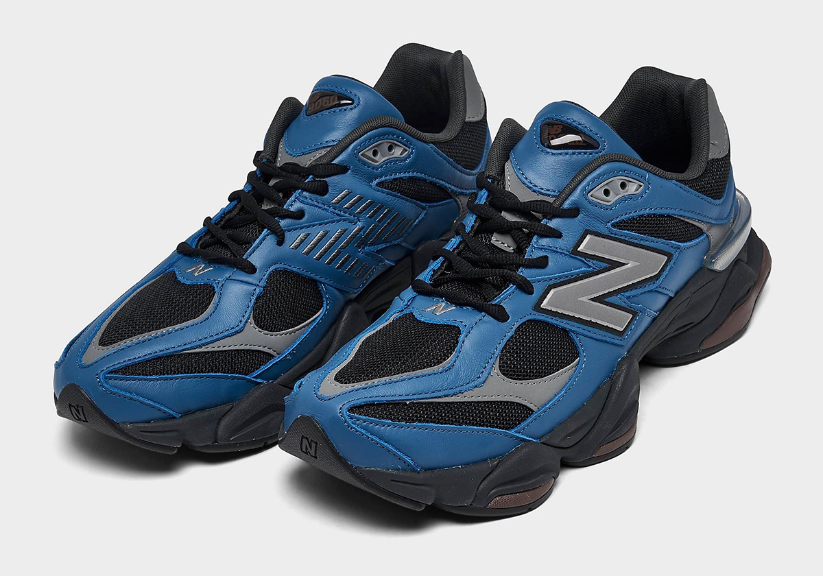 Another New Balance 574 Marinblå och gula sneakers Surfaces in “Blue Agate”