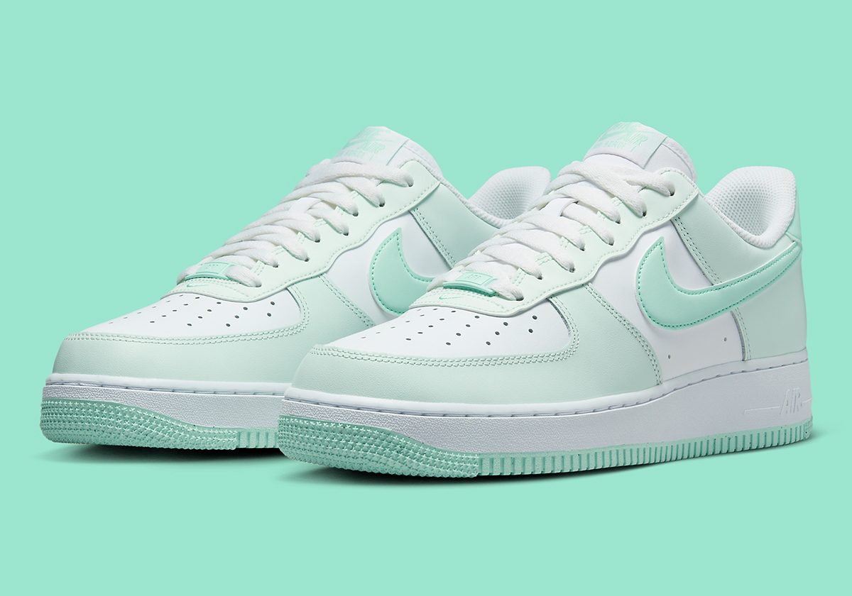 Barely Green And Mint Foam Freshen Up The Nike Air Force 1