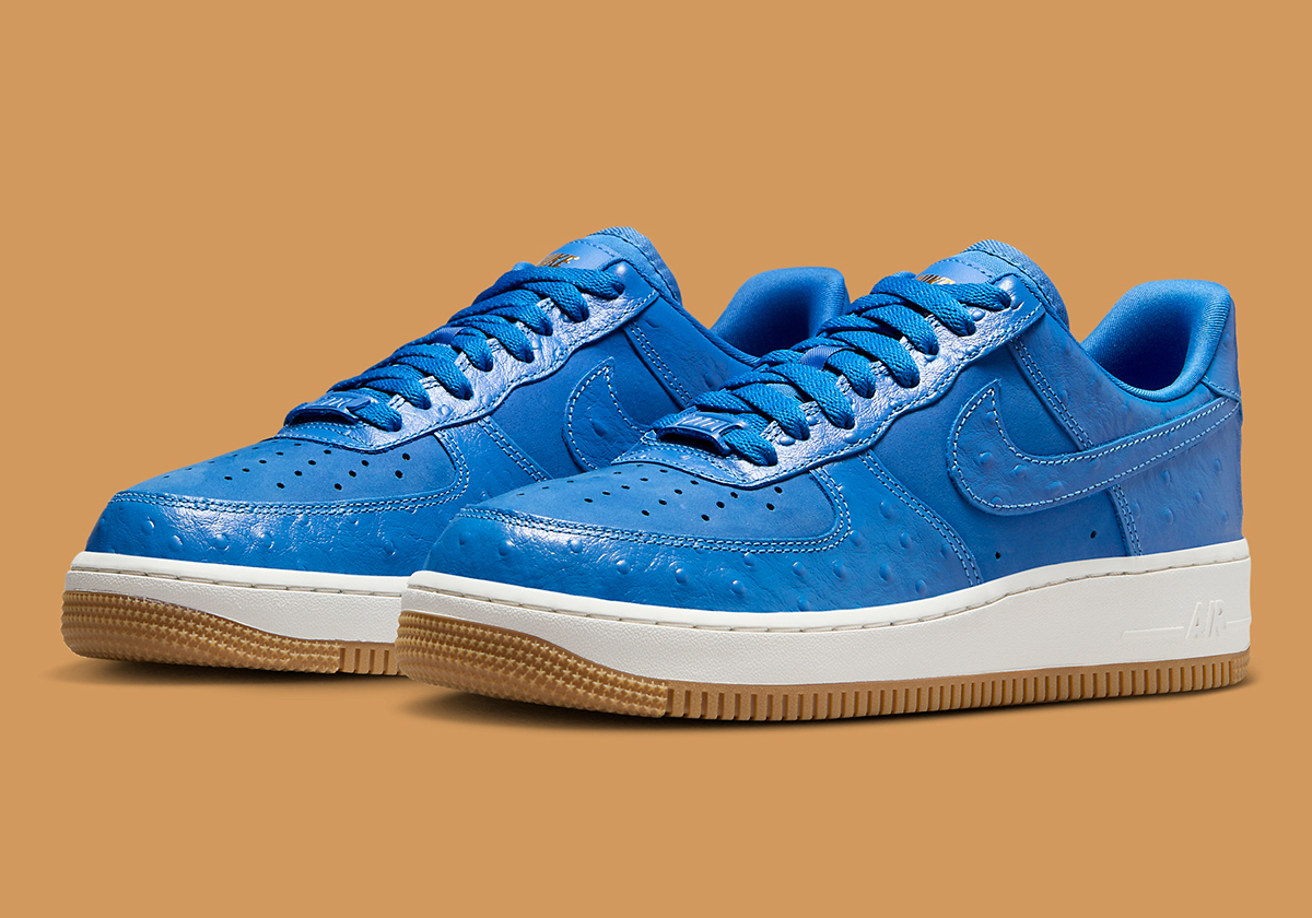 Nike Offers A Taste Of The Exotic With The Air Force 1 "Blue Ostrich"