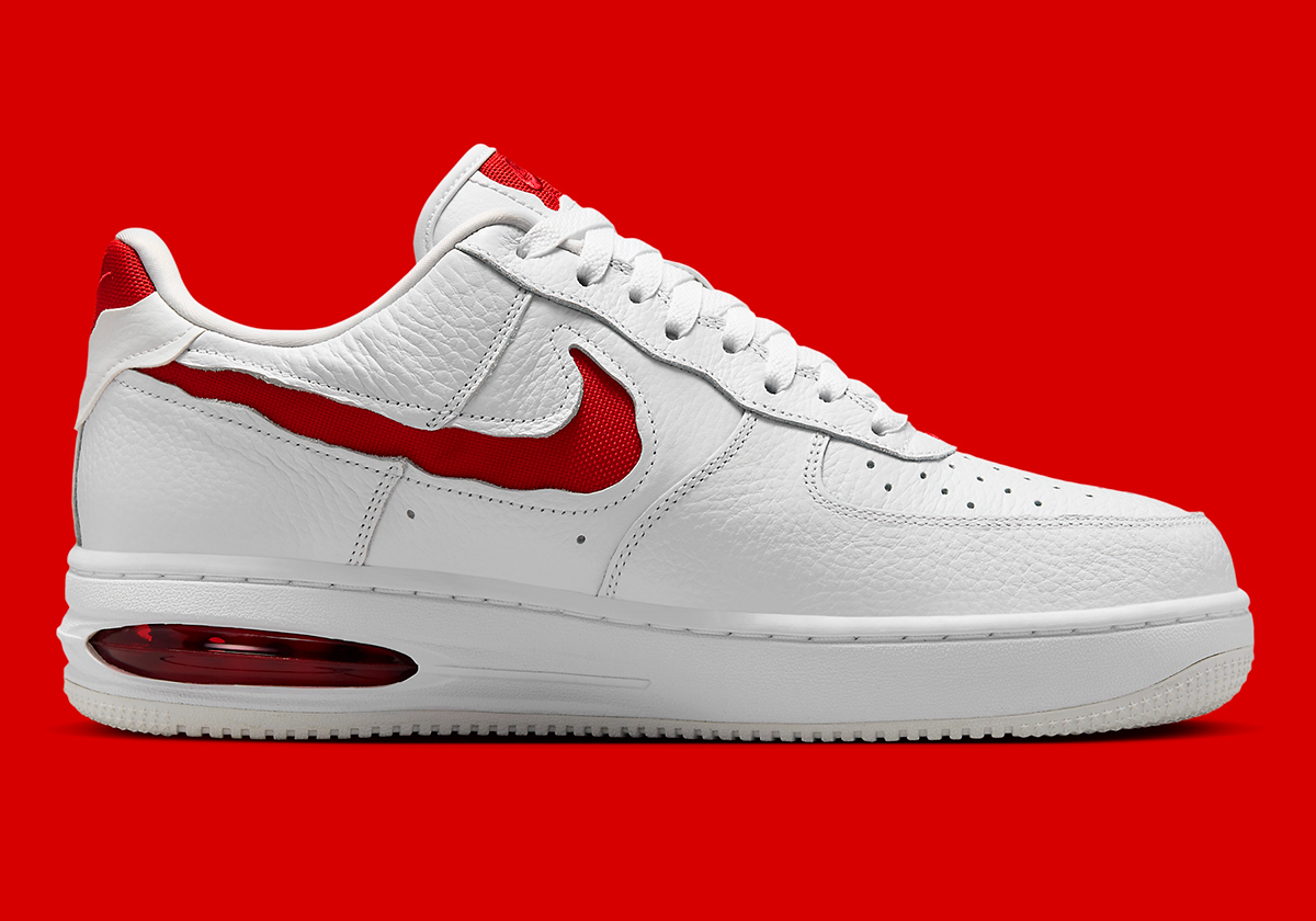 Nike Air Force 1 Low Evo White University Red Hf3630 100 1