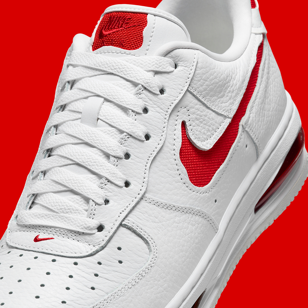Nike Air Force 1 Low Evo White University Red Hf3630 100 9